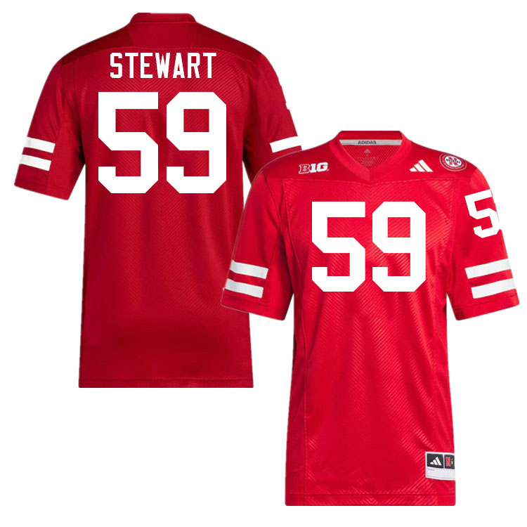 Nebraska Cornhuskers #59 Rahmir Stewart College Football Jersey Stitched-Scarlet Nebraska Cornhuskers #59 Rahmir Stewart College Football Jersey Stitched-Scarlet